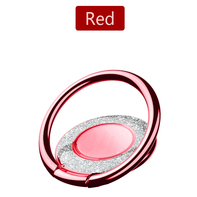 Роскошный Металлический 360 градусов палец кольцо подставка держатель Разъем для samsung IPhone мобильный чехол для телефона крышка универсальный кольцо Настольный кронштейн - Цвет: red xiangzuan