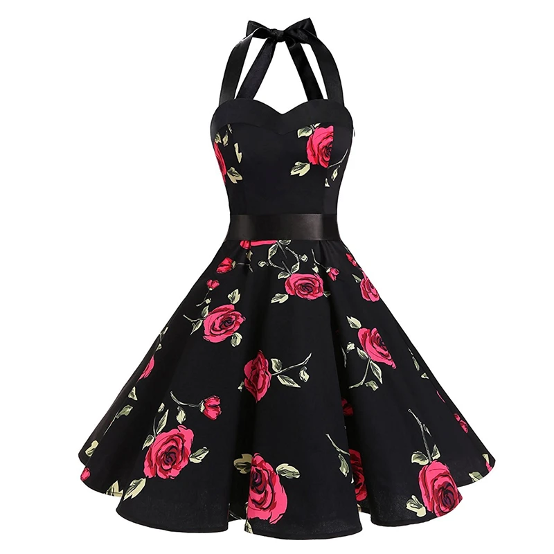 

High Quality Women Dresses 2018 Women Floral Print A Line Christmas Party Dress Strapless Mini Dress