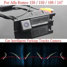 Автомобиль Интеллектуальные Парковка Треки Камеры ДЛЯ Alfa Romeo 156/159/166/147/HD Резервного копирования Камера Заднего Вида/Заднего вида камера