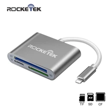 Rocketek OTG кард-ридер для SD TF CF смарт-камера карта адаптер для считывателей для iPhone iPod Apple карты памяти использовать не нужно приложение