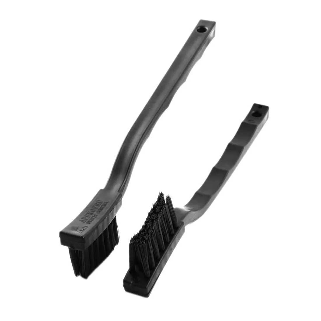 New 5 Pcs Black Non Slip Handle PCB Rework ESD Anti Static Dust Brush