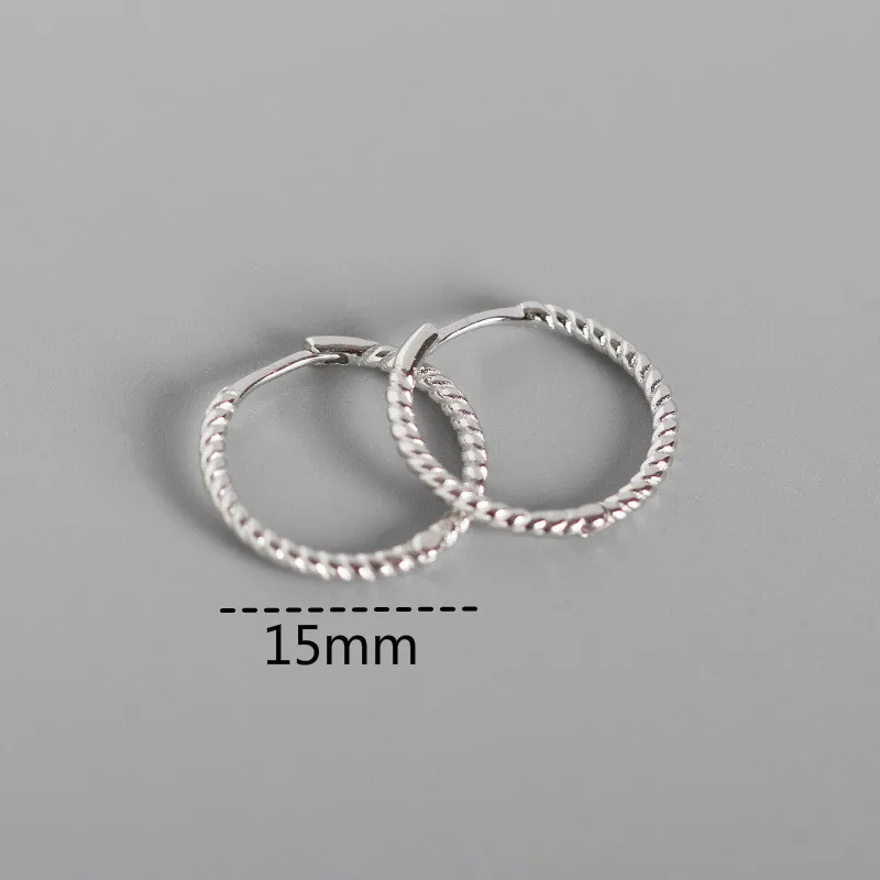 Fengxiaoling Новая мода 925 стерлингового серебра геометрические серьги-кольца морозный стиль круглые корейские серьги ювелирные изделия