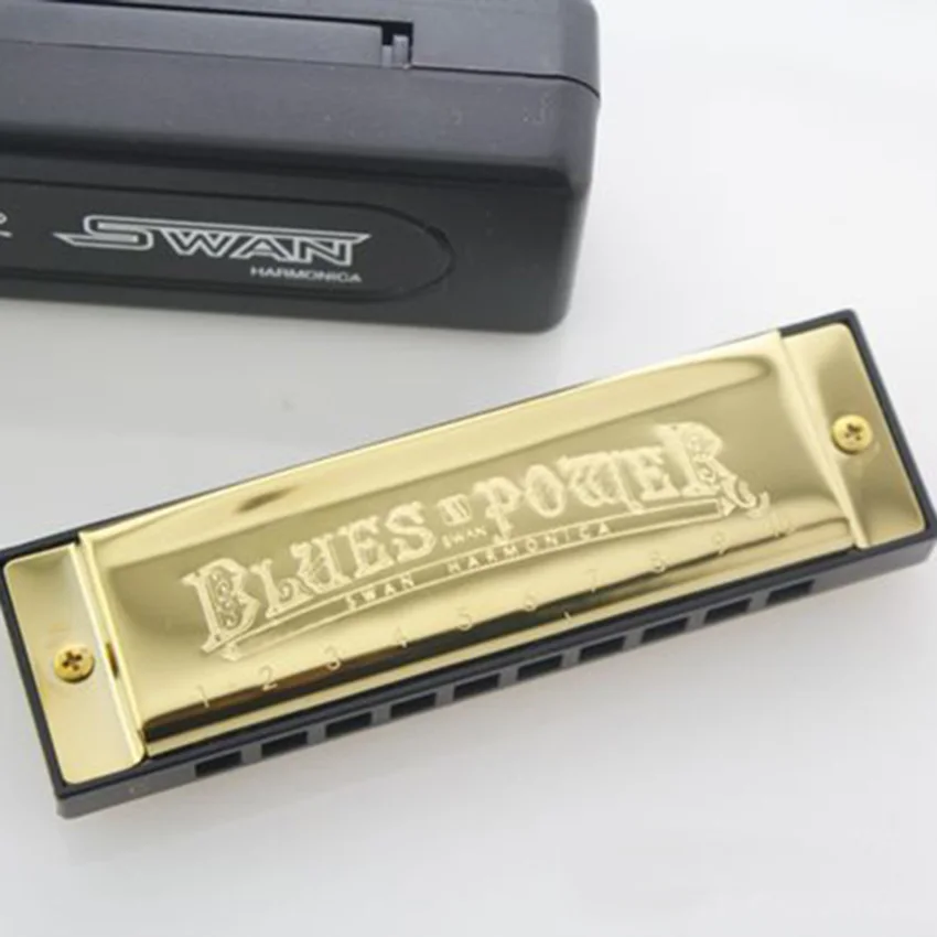 Гармоника Diatonic с 10 отверстиями музыкальный инструмент ключом С Золотой Рот|diatonic