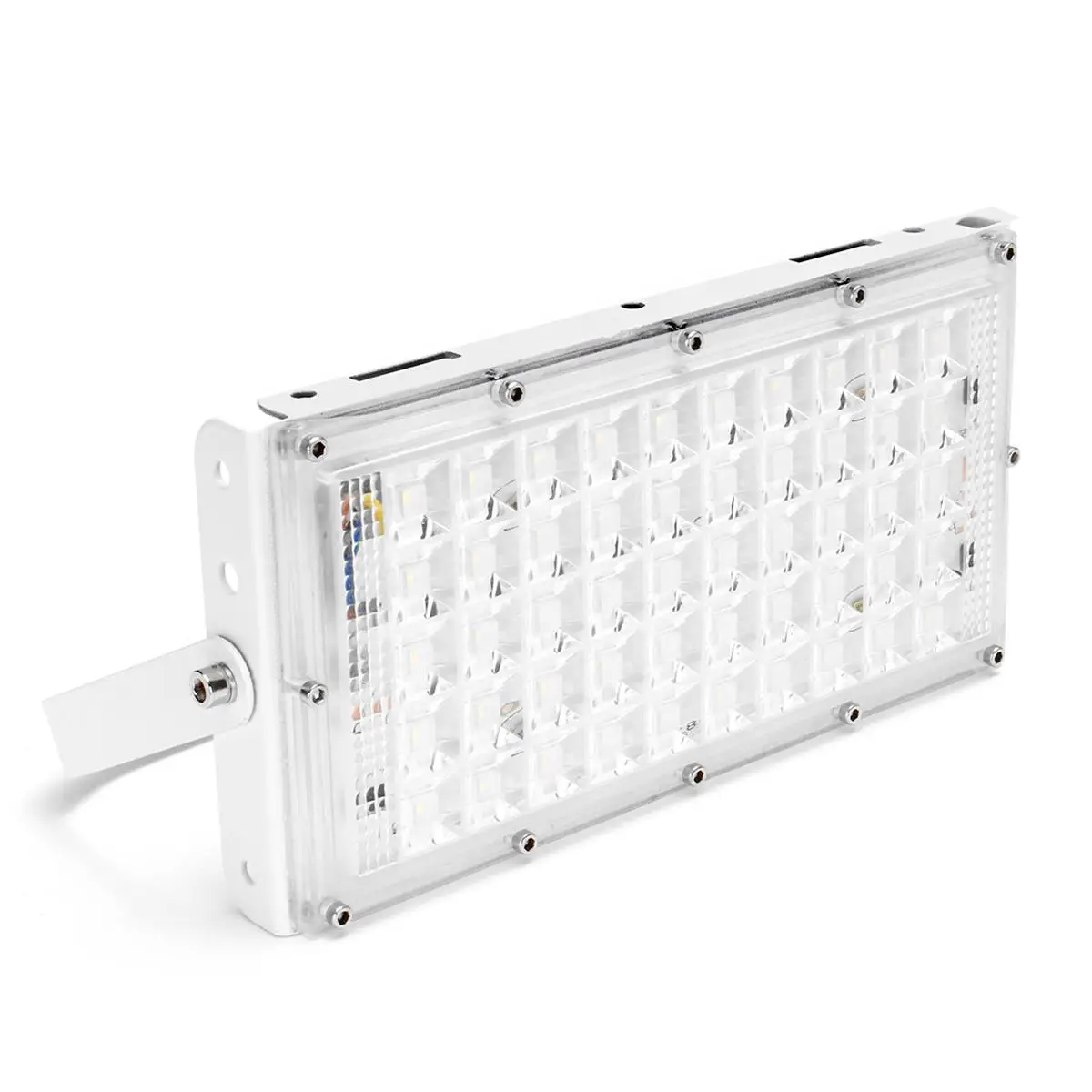 50W White Light LED Flood Light Waterproof White Shell Landscape Garden Lamp for Outdoor AC185-265V