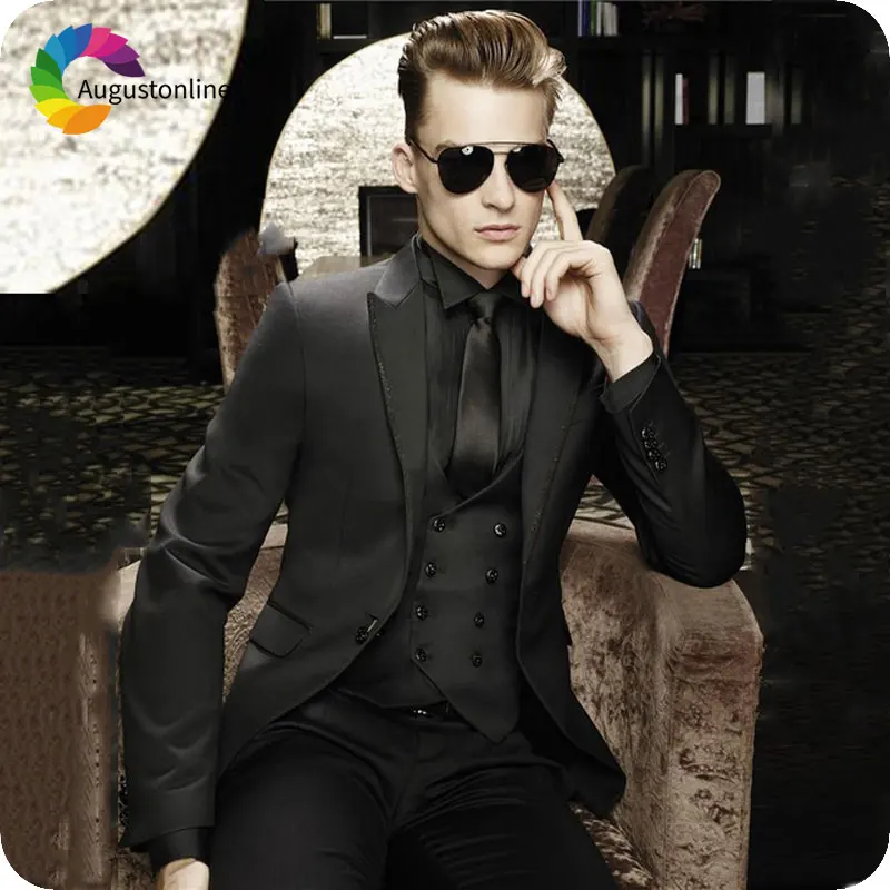 Customize-Made-latest-coat-pant-designs-peaked-Lapel-Wedding-suits-for-Men-tuxedos-suits-Black-mens