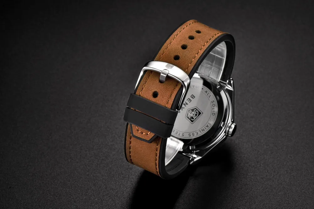 BENYAR модные мужские часы Роскошные брендовые военные силиконовые водонепроницаемые кварцевые наручные часы Мужские часы Relogio Masculino