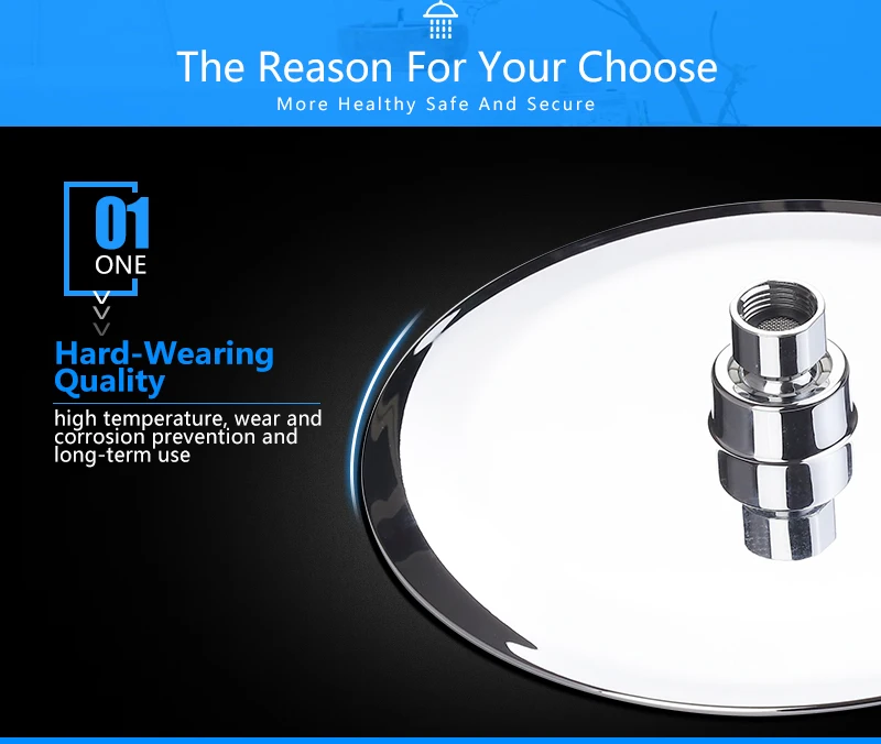 UFO Shower Head Showerhead Body Sprays Shower Head Round 8 Inch Ultra-Thin 2mm Bathroom Rain Shower Heads (7)