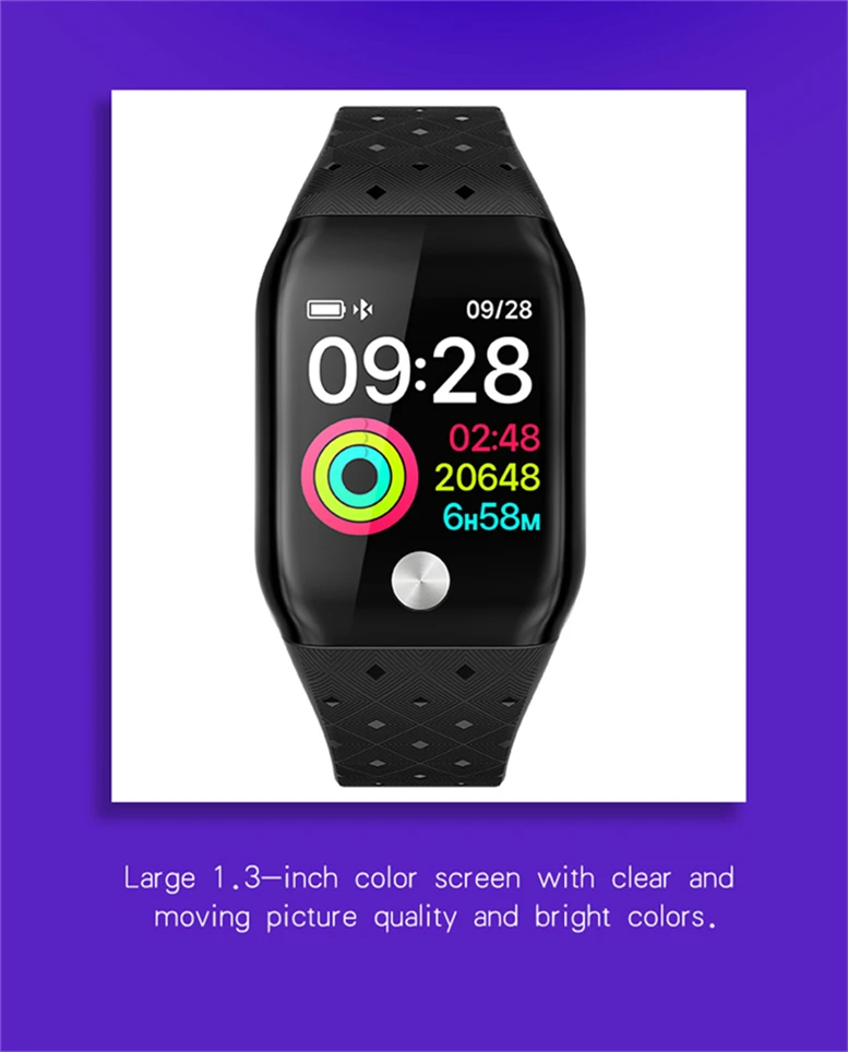 A88+ Bluetooth Смарт-часы 0,66 ''OLED водонепроницаемый экран Смарт-браслет Здоровье B59 смарт-браслет для IOS Android телефонов