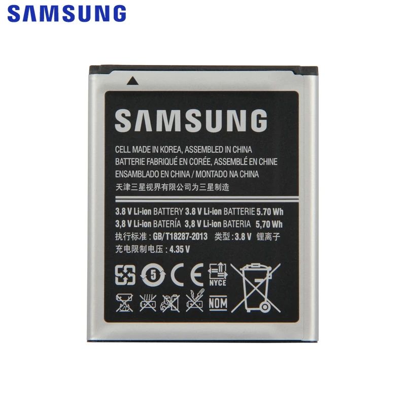 Аккумулятор samsung EB425161LU для samsung i8190 I739 i759 I669 I8160 S7582 J1mini, подлинный Сменный аккумулятор для телефона 1500 мАч