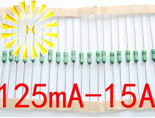 100PCS x 125mA-15A 125/250V 2.4*7mm Axial Lead Green Fuse 2.4 x 7 1A 2A 3A 4A 5A Fast Blow PICO Fuse Resistor