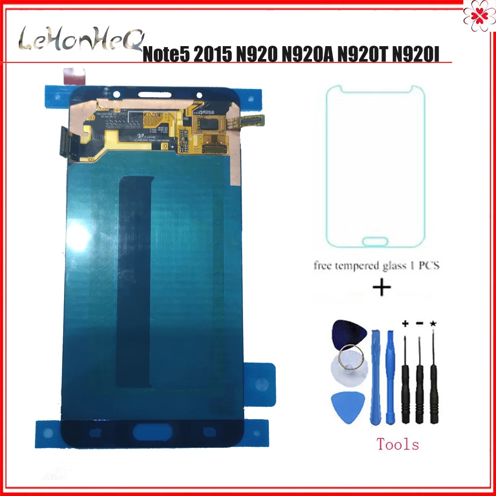 

Test Original For Samsung Galaxy note 5 N920 N920G N920C LCD Display Touch screen Digitizer Assembly For samsung note5 N920I LCD