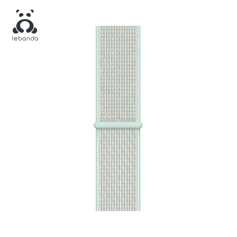 Lebanda Sport loop для apple watch 5, 4, 3, 2, 1, ремешок для iwatch 38, 40, 42, 44 мм, тканый нейлоновый ремешок, Аляска, синий - Цвет ремешка: R Teal Tint