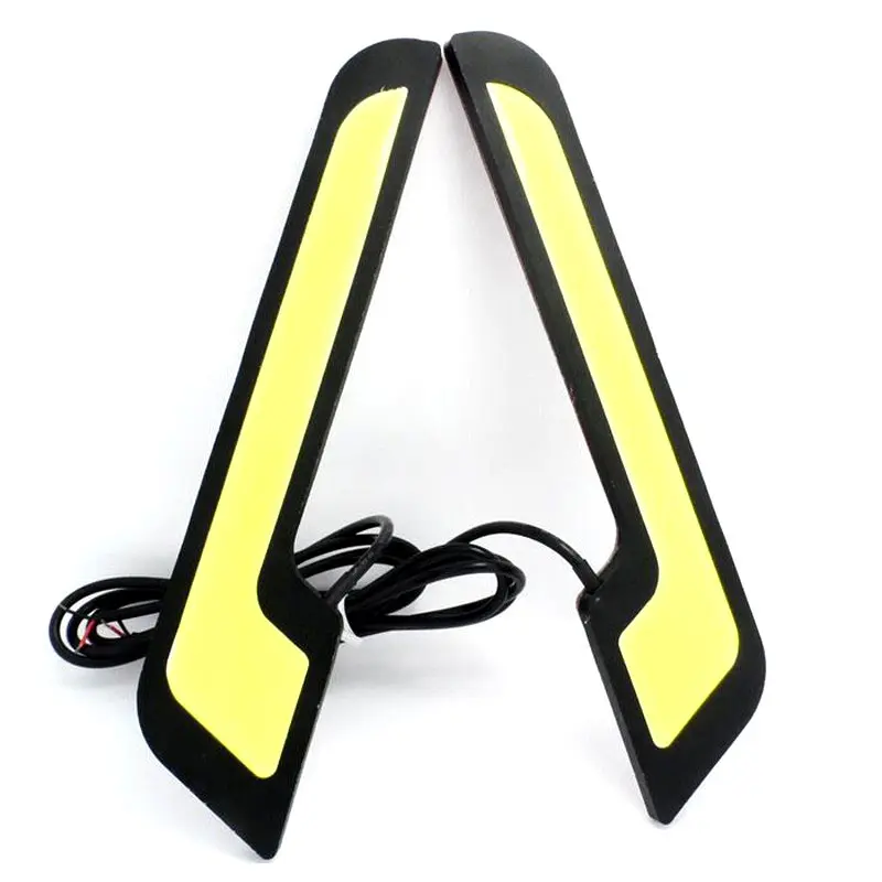 

2pcs/lot Car LED Daytime Running Light L Shape Highlight LED COB Car Auto LED DRL 12V Xenon White LED Fog Front Light