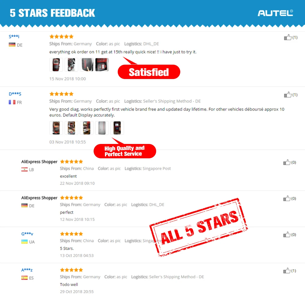 AUTEL Diaglink OBD2 Scanner EOBD Automative Diagnostic Tool Code Reader SRS Full Function DIY version of MD802 Car Accessories