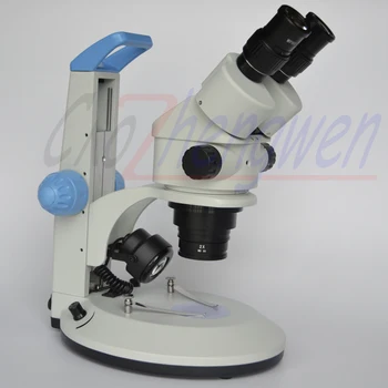 

Free Shipping Stereo Zoom Binocular Microscope 7X-90X Small Track Stand Stereo Zoom Binocular Microscope with Dual LED Lights
