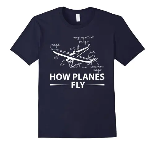 Футболка How Planes Fly забавная футболка для мужчин с круглым вырезом модная
