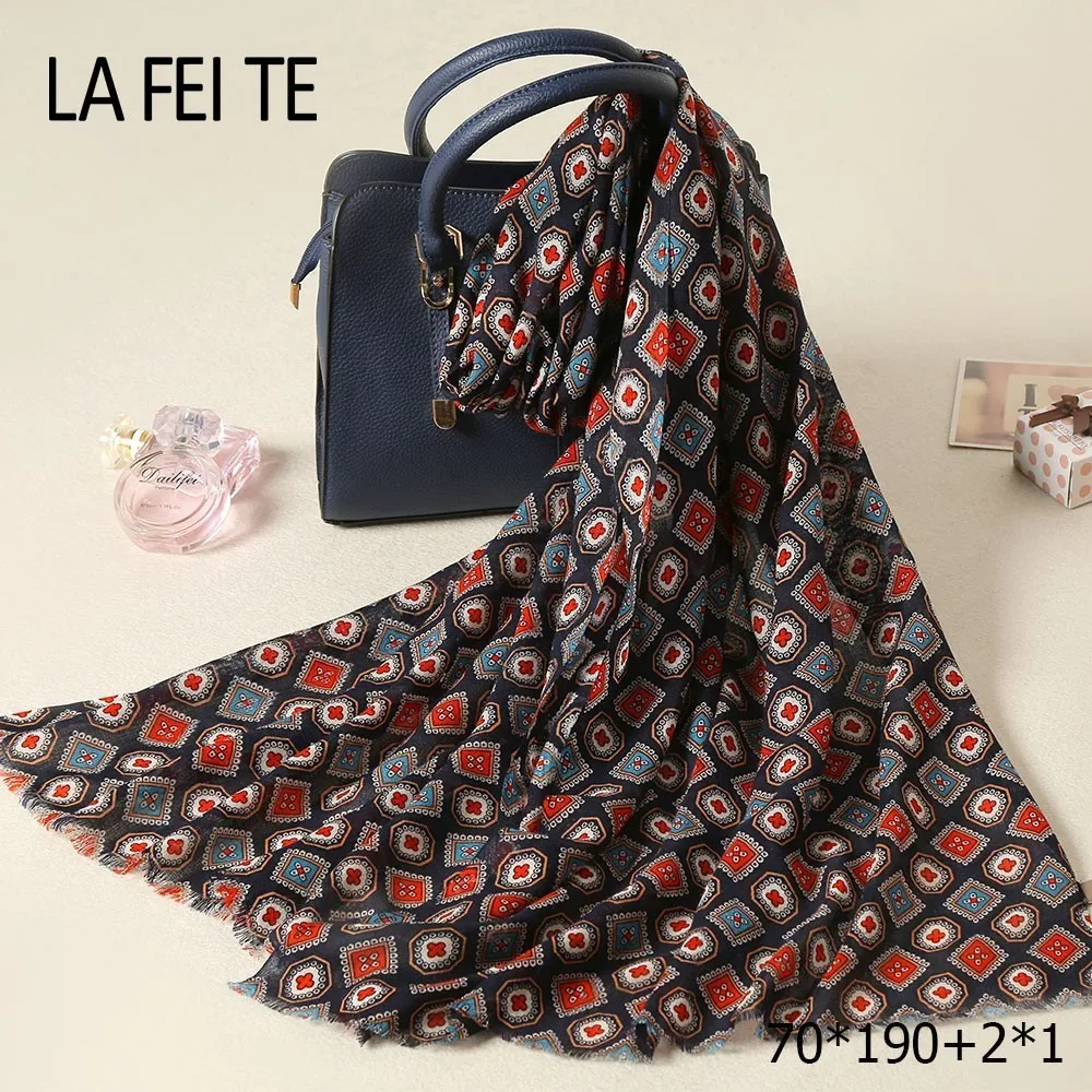 Goede Luxe Dames 100% Wol Sjaal Vrouwen Viscose Hijab Stola Foulard Femme Lange Pashmina Kasjmier Sjaal Katoen Vrouwen Winter Sjaal