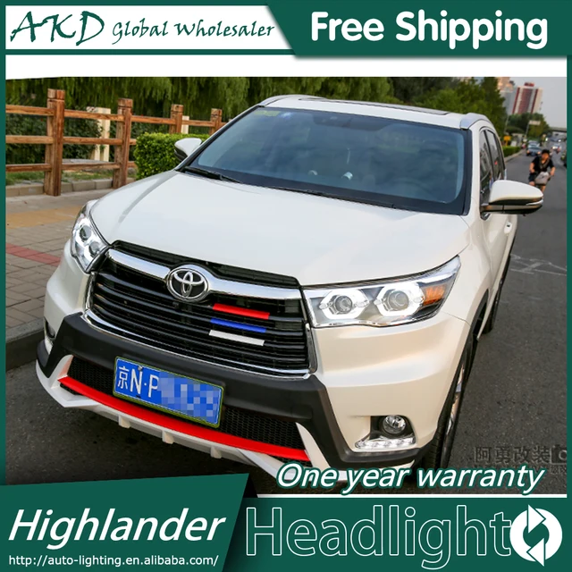 Akd Car Styling For 2017 New Highlander Headlights Toyota Led Akd Car Styling For 2017 New Highlander Headlights Toyota Led Headlight Drl Bi Xenon