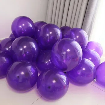 

Deep purple balloons 50pcs/lot10 inch thick round latex ballon birthday party balloon wedding decor baby shower