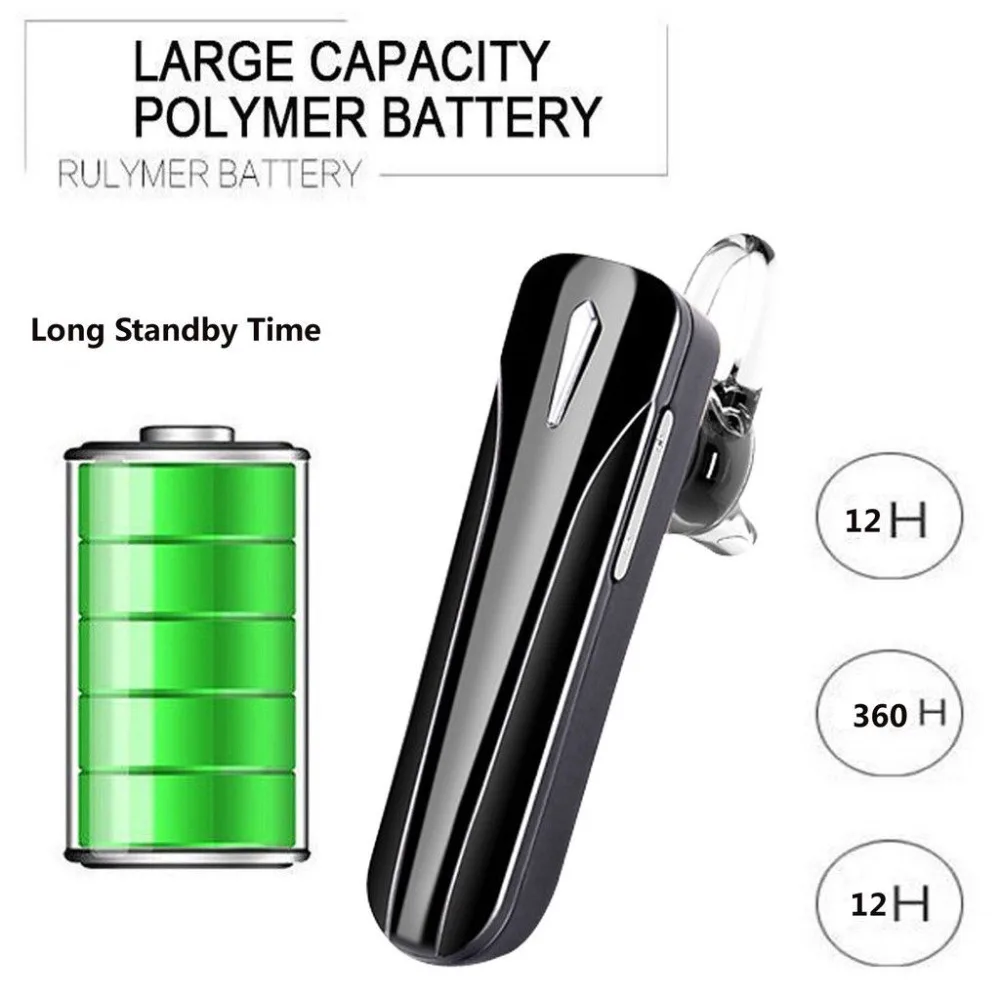 Wireless Headphone Bluetooth Headset Noise Cancelling Earphone Earpiece for iPhone Samsung LG THC Blu for Men Women Kid US Stock