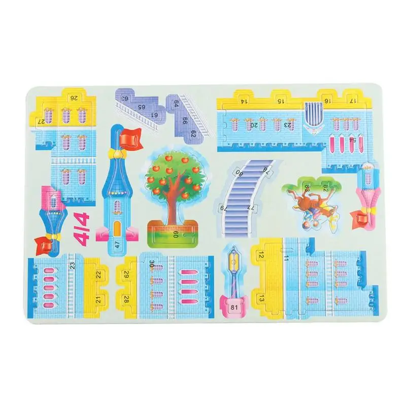 Handmade Toy Gift Funny Beauty Constructin 3D DIY Fairytale Castle Puzzle Baby Children Kids Educational Jigsaw Toy Kindergarten