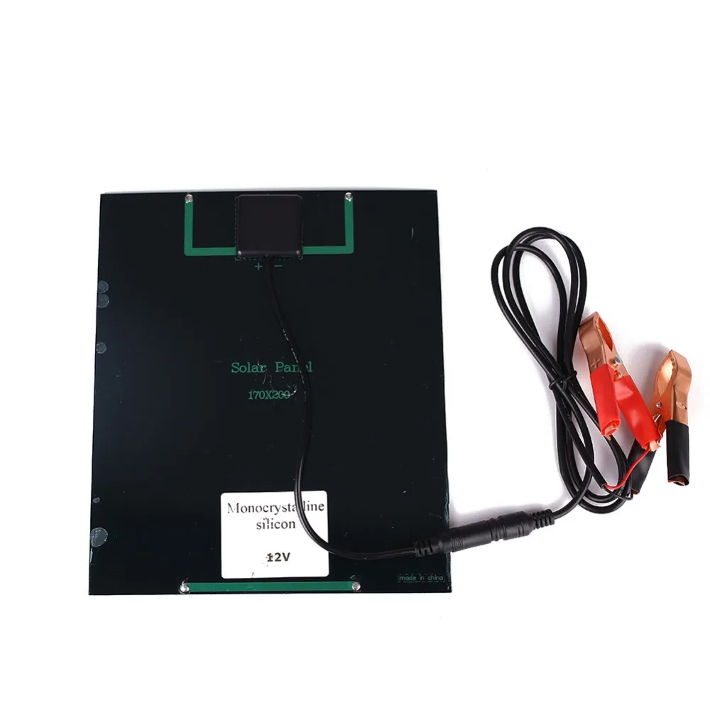 

Cewaal 6W 12V Mini Monocrystalline Silicon Solar Panel Charger for Charging 12V Car Battery 12V Device High Quality Portable