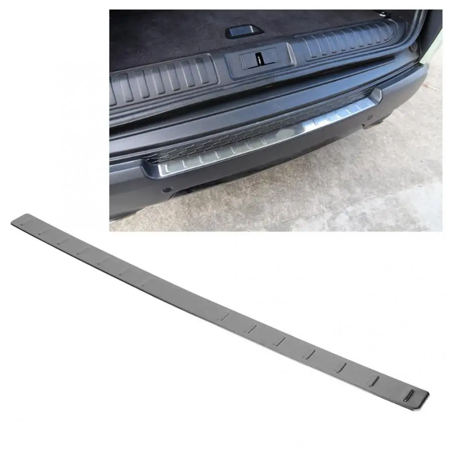 

1pc Black Rear Exterior Bumper Protector Trim Cover Fit For Land Rover Range Rover Sport 14-18 car accessories