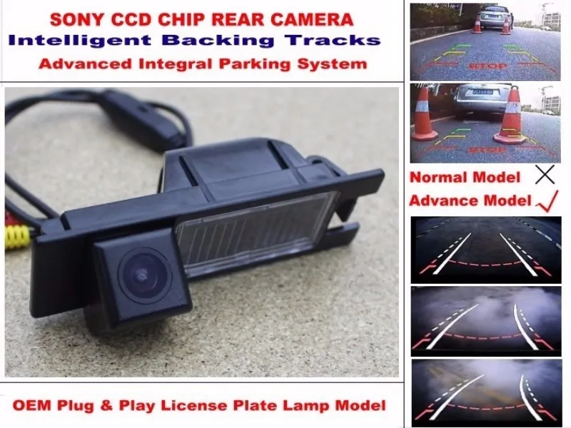 For Opel Corsa Meriva Tigra Vectra Zafira Astra Smart Tracks Chip Camera HD CCD Intelligent Dynamic Rear View Camera (5)