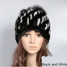 Real mink fur hat knitted autumn winter warm cap fox fur pom pom natural mink ladies fashion warm hats for women fur H916 Real mink fur hat knitted autumn winter warm cap fox fur pom pom natural mink ladies fashion warm hats for women fur H916