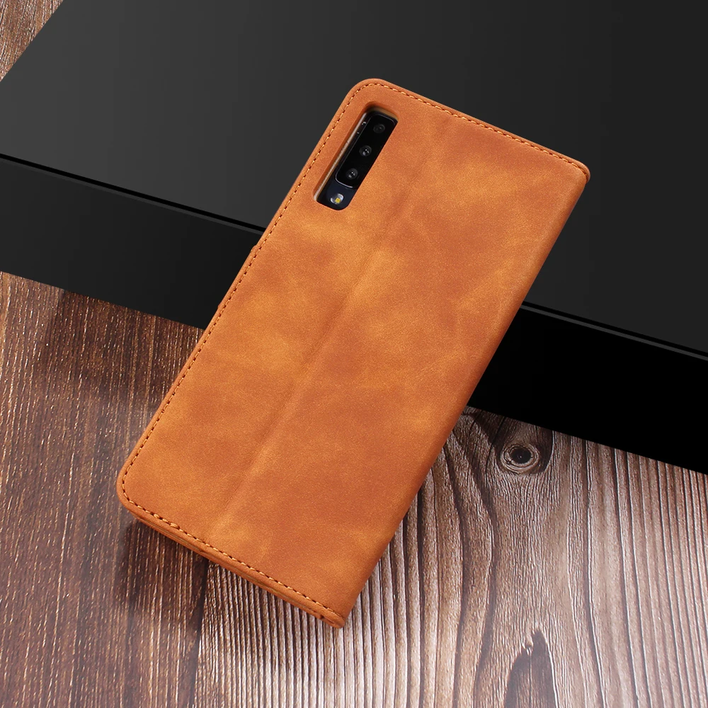 Роскошный кожаный чехол для samsung Galaxy A7 чехол для телефона чехол для samsung A7 A750 откидной Чехол