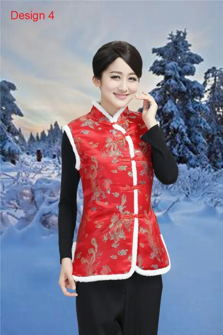 Шанхай история Новая этническая одежда Китайская традиционная одежда Жилеты для женщин Женские китайские традиционные куртки 2370 - Цвет: 4