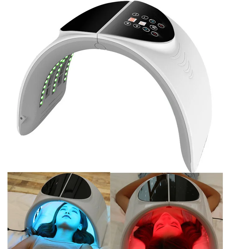  LED Facial Mask & Neck 7 Color Light Photon Acne Treatment PDT Skin Rejuvenation Anti Acne Wrinkle  - 33024709334