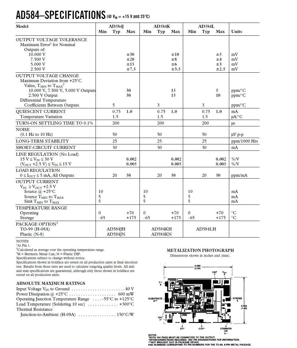 KE Най DZ высокой точности Напряжение Ссылка Модуль AD584-M 4-канальный 2,5 V/7,5/5В/10В Напряжение ссылка доска