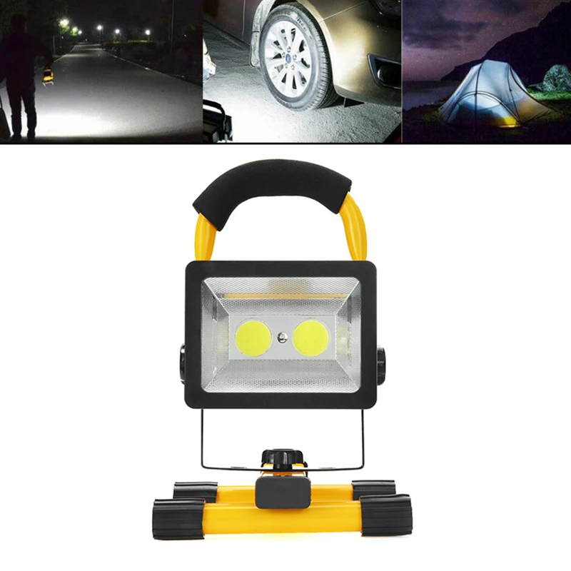 

Waterproof 30W LED Portable Lantern Rechargeable Work Light Lamp Outdoor Camping Hiking Emergency Floodlight EU/US Plug