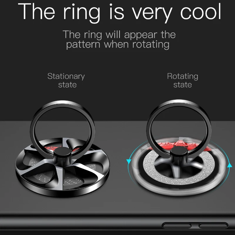 Baseus палец кольцо держатель палец мобильный телефон держатель подставка для iPhone X 8 samsung S9 S8 телефон кольцо палец держатель для сотового телефона