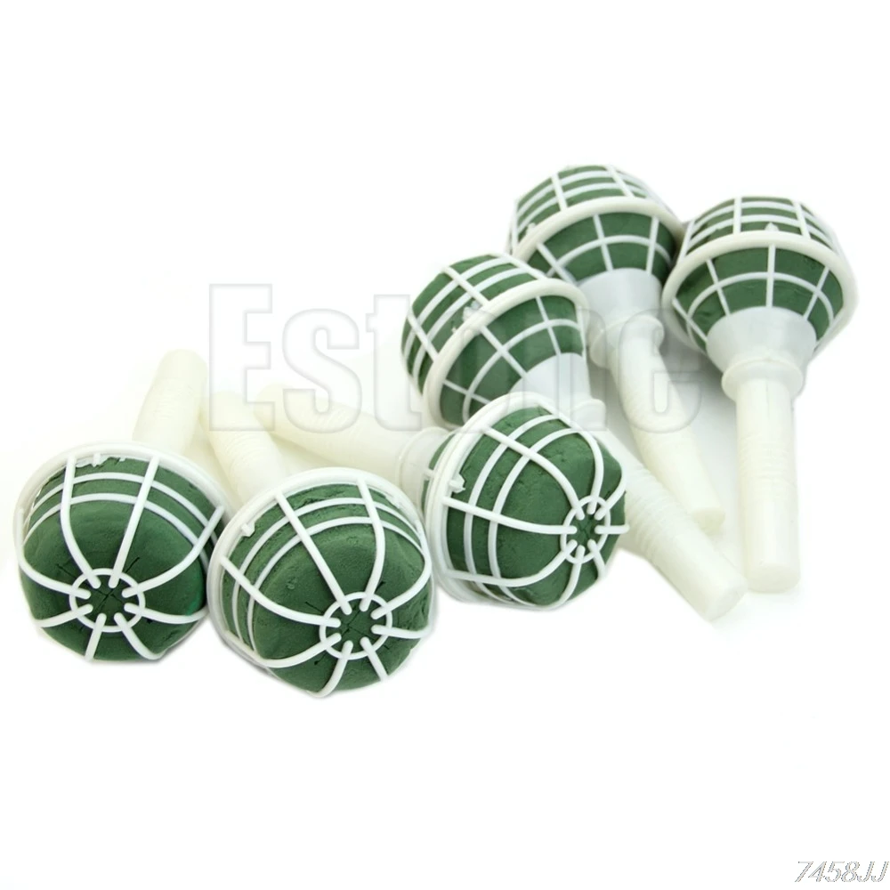 

6X NEW Bridal Handle Wedding Flower Decoration Bouquet Foam Holder Decorate G03 Drop ship