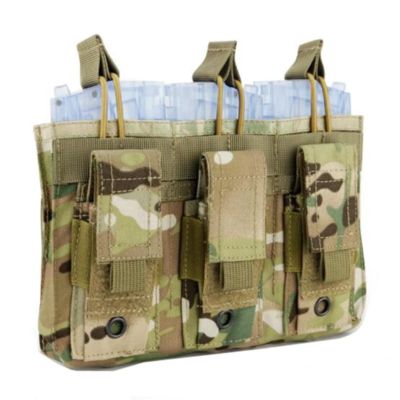 MOLLE тактический ПВХ пакет многофункциональный тройной пакет(черный пустынный MC зеленый