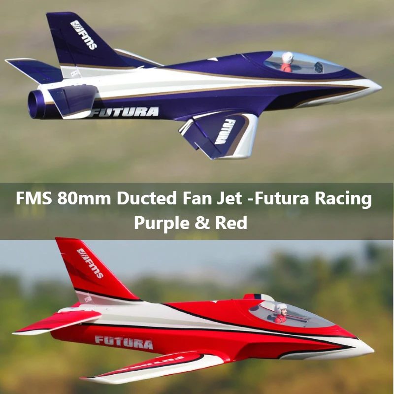 FMS 80 мм Futura гоночный воздуховод вентилятор EDF Jet 6 s 6CH с закрылками убирается EPO