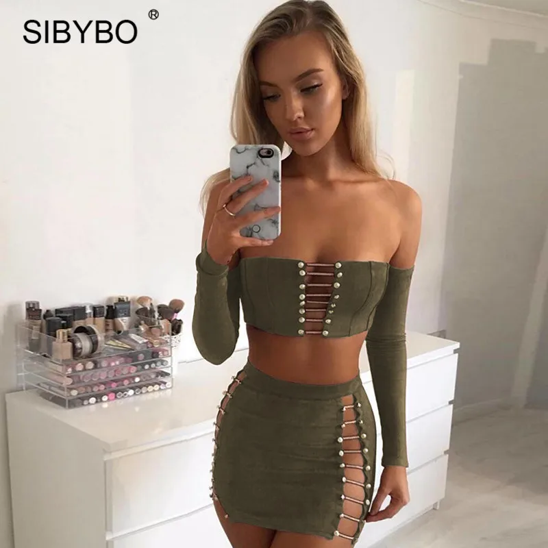 Sibybo комплект из двух предметов замши Кожаные модельные туфли Для женщин