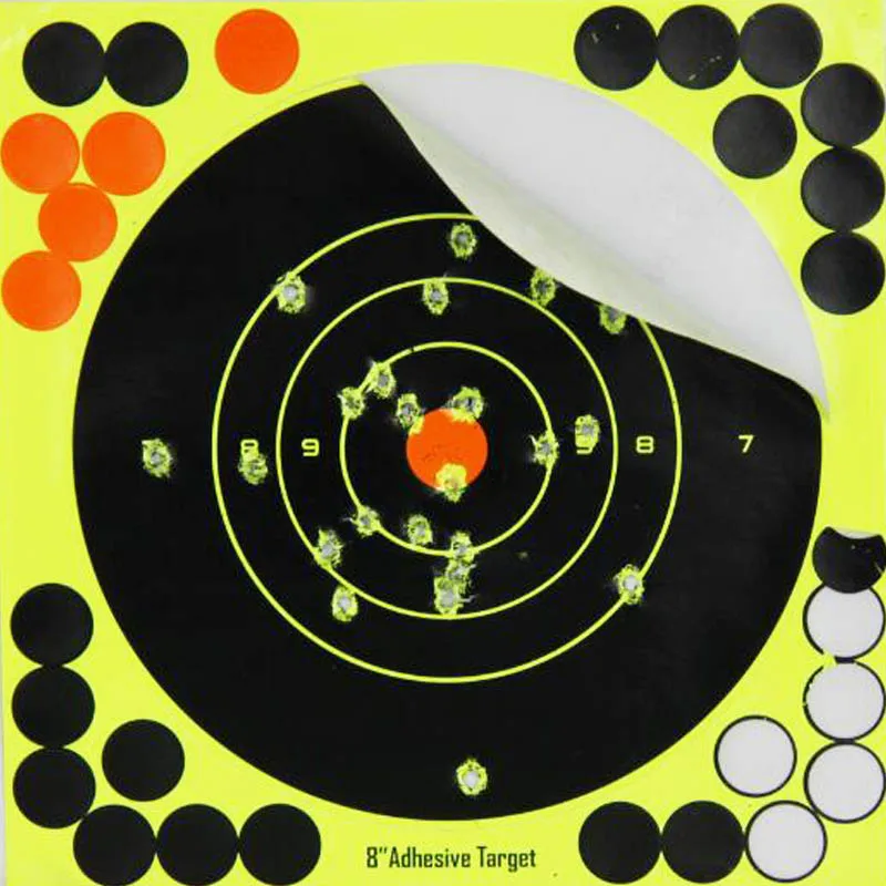 8 Adhesive Shooting Splatter Target  Stickers Rifle Pistol 10 pack