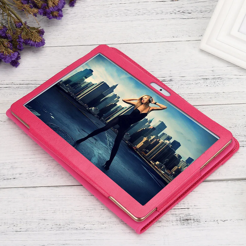 Универсальный кожаный чехол книжка с подставкой для 10 1 дюймов Android Tablet PC 20J Прямая