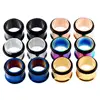 2pcs/lot Steel Ear Taper and Ear Tunnel Plug Mixed Colors Ear Expansion Gauges Ear Taper Stretcher Piercing Body Jewelry 14G-00G ► Photo 3/6
