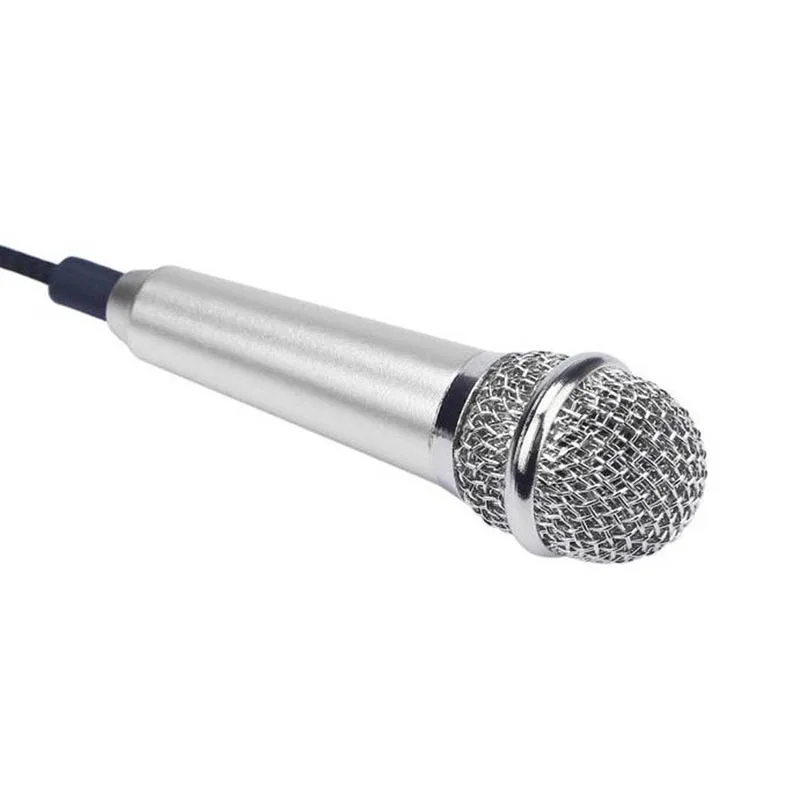 

Mini Karaoke Condenser Wired 3.5mm Stereo Microphone Mic For Android Mobile Phone IJS998