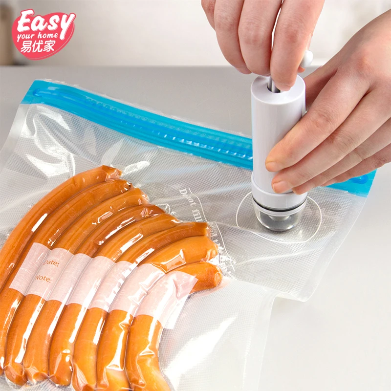 

Reusable Vacuum Food Storage Packaging Bag Hand Pump Plastic Vacuum Sealer Sous Vide Bags