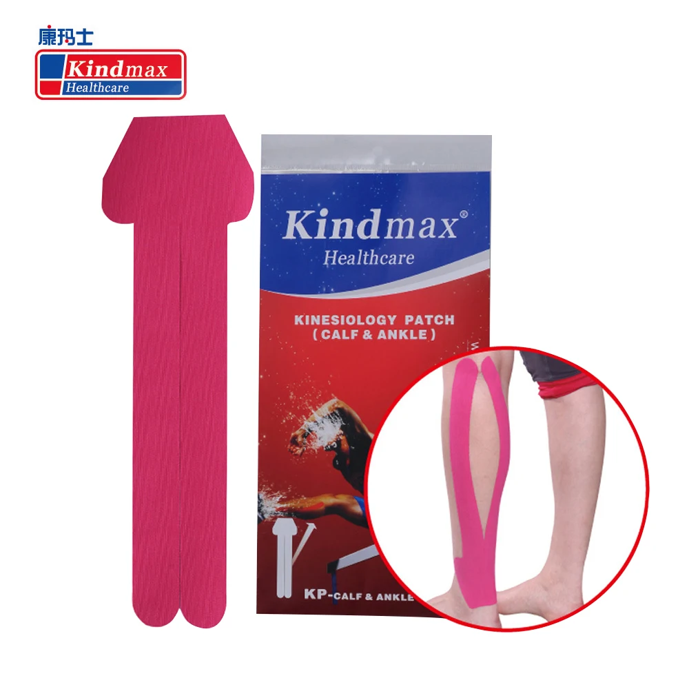 

Kindmax Healthcare Precut Calf & Ankle Tape Sport Therapy Muscle Kinesiology Tape For Football Basketball