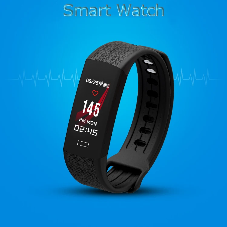 

Smart Bracelet Men Bluetooth Smart Sport Watches Android IOS Compatible Smart Wristwatches TPU Band 0.96 inch TFT Color Screen