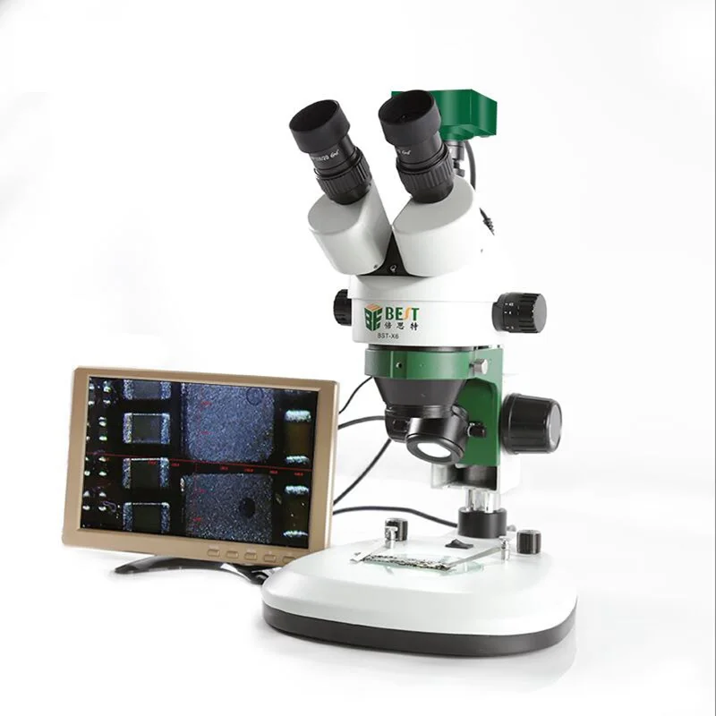  BST Trinocular Stereo Microscope HD Multifunction Medical Mobile Phone CPU Motherboard Chip Repair 