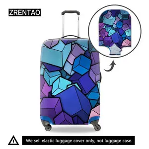 colorful luggages covers