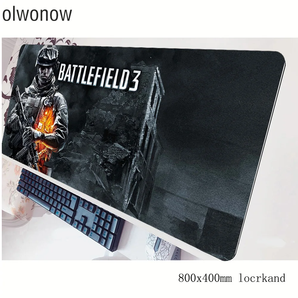 Продажа Battlefield 3 коврик для мыши классный коврик для мыши notbook компьютерный коврик для мыши новый игровой коврик для мыши геймера для ноутбука 80x40 см ...