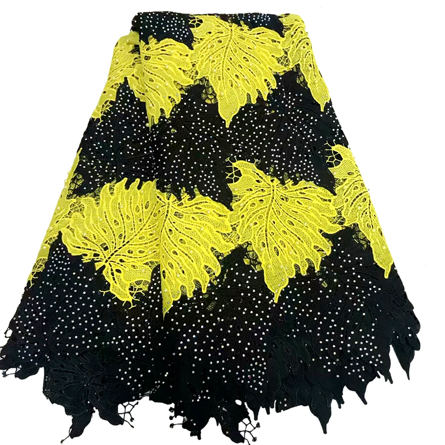 

( 5yards/pc) heavy embroidered African French net lace fabric 2018 with diamonds and lots of stones for party dress